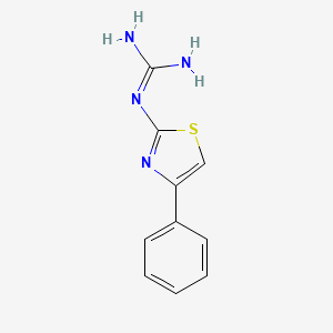 molecular formula C10H10N4S B1307496 1-(4-Phenyl-1,3-thiazol-2-yl)guanidine CAS No. 2507-81-5
