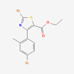 Ethyl 2-bromo-4-(4-bromo-2-methylphenyl)thiazole-5-carboxylate