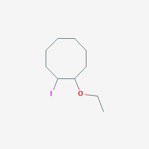 molecular formula C10H19IO B13074982 1-Ethoxy-2-iodocyclooctane 