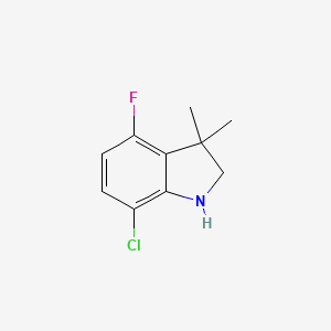 7-Chloro-4-fluoro-3,3-dimethyl-2,3-dihydro-1H-indole