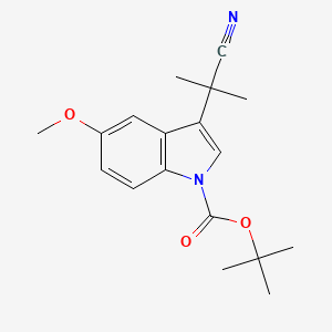 tert-Butyl 3-(2-cyanopropan-2-yl)-5-methoxy-1H-indole-1-carboxylate