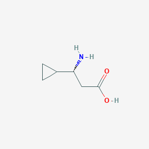 (3R)-3-Amino-3-cyclopropylpropanoic acid