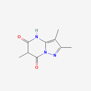 2,3,6-trimethyl-4H,5H,6H,7H-pyrazolo[1,5-a]pyrimidine-5,7-dione