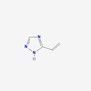 molecular formula C4H5N3 B13075008 5-ethenyl-1H-1,2,4-triazole CAS No. 61230-89-5