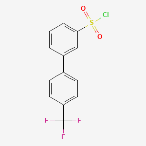 molecular formula C13H8ClF3O2S B1307502 4'-(Trifluoromethyl)-[1,1'-biphenyl]-3-sulfonyl chloride CAS No. 731779-91-2