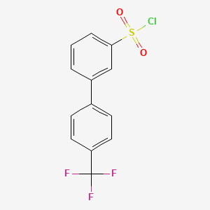 molecular formula C13H8ClF3O2S B1307502 4'-(三氟甲基)-[1,1'-联苯]-3-磺酰氯 CAS No. 731779-91-2