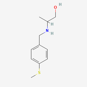 2-({[4-(Methylsulfanyl)phenyl]methyl}amino)propan-1-ol