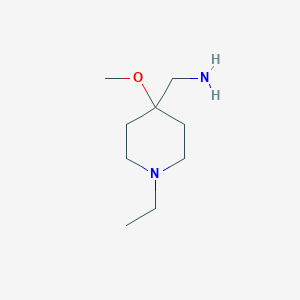 (1-Ethyl-4-methoxypiperidin-4-yl)methanamine