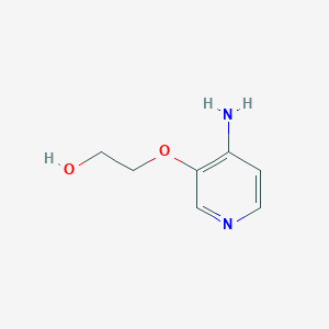 molecular formula C7H10N2O2 B13075042 2-[(4-Aminopyridin-3-yl)oxy]ethan-1-ol 