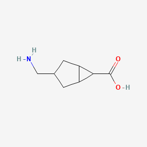 molecular formula C8H13NO2 B13075069 3-(Aminomethyl)bicyclo[3.1.0]hexane-6-carboxylic acid 