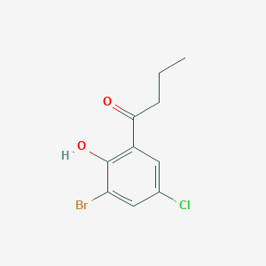 1-(3-Bromo-5-chloro-2-hydroxyphenyl)butan-1-one