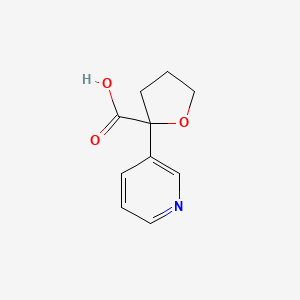 molecular formula C10H11NO3 B13075121 2-(3-Pyridyl)tetrahydrofuran-2-carboxylic acid 