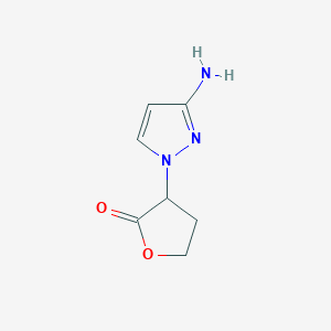 3-(3-amino-1H-pyrazol-1-yl)oxolan-2-one