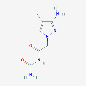 [2-(3-amino-4-methyl-1H-pyrazol-1-yl)acetyl]urea