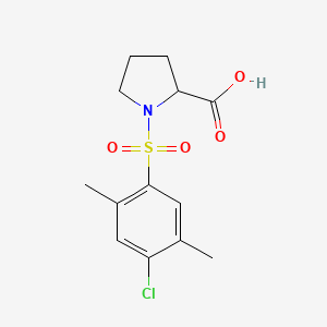 molecular formula C13H16ClNO4S B1307519 1-[(4-Chloro-2,5-dimethylphenyl)sulfonyl]proline CAS No. 6043-48-7