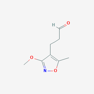 B130752 3-(3-Methoxy-5-methyl-4-isoxazolyl)propionaldehyde CAS No. 154229-60-4