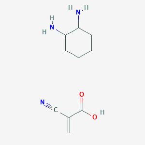 molecular formula C10H17N3O2 B13075202 Cyclohexane-1,2-diamine 2-cyanoacrylate 