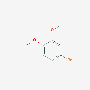 molecular formula C8H8BrIO2 B1307521 1-Bromo-2-iodo-4,5-dimethoxybenzene CAS No. 89978-46-1