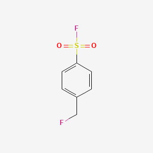 molecular formula C7H6F2O2S B13075226 4-(Fluoromethyl)benzene-1-sulfonyl fluoride 