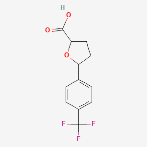 5-[4-(Trifluoromethyl)phenyl]oxolane-2-carboxylic acid