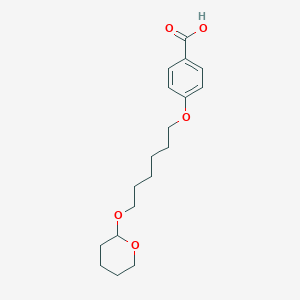 molecular formula C18H26O5 B1307527 4-{[6-(tetrahydro-2H-pyran-2-yloxy)hexyl]oxy}benzenecarboxylic acid CAS No. 201601-60-7