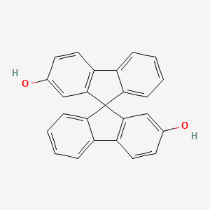 molecular formula C25H16O2 B13075305 9,9'-Spirobi[fluorene]-2,2'-diol 