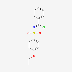 N-(4-Ethoxybenzenesulfonyl)benzenecarbonimidoyl chloride