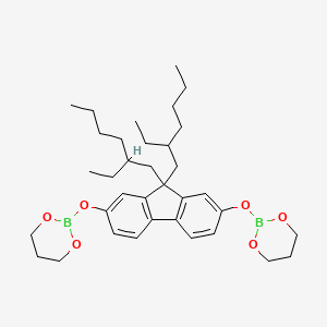 2,2'-((9,9-Bis(2-ethylhexyl)-9H-fluorene-2,7-diyl)bis(oxy))bis(1,3,2-dioxaborinane)