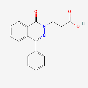 molecular formula C17H14N2O3 B1307539 3-(1-Oxo-4-phenylphthalazin-2(1H)-YL)propanoic acid CAS No. 76972-40-2