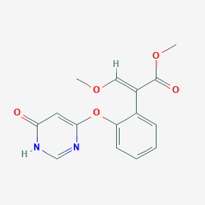 (E)-Methyl 3-methoxy-2-(2-((6-oxo-1,6-dihydropyrimidin-4-yl)oxy)phenyl)acrylate