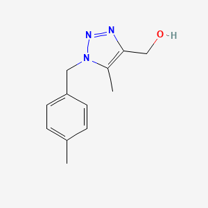 {5-methyl-1-[(4-methylphenyl)methyl]-1H-1,2,3-triazol-4-yl}methanol