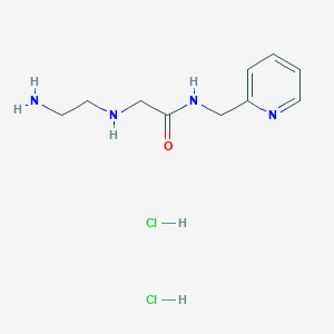 2-[(2-Aminoethyl)amino]-N-(pyridin-2-ylmethyl)acetamidedihydrochloride