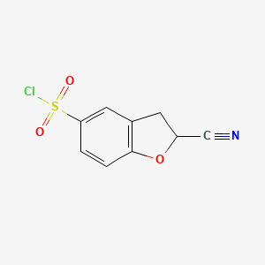 2-Cyano-2,3-dihydro-1-benzofuran-5-sulfonyl chloride