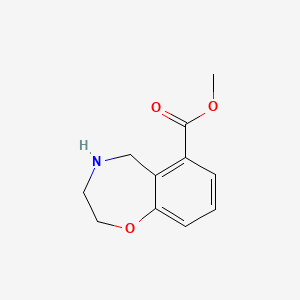 molecular formula C11H13NO3 B13075540 Methyl2,3,4,5-tetrahydrobenzo[F][1,4]oxazepine-6-carboxylate 