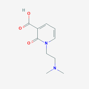 molecular formula C10H14N2O3 B13075569 1-(2-(Dimethylamino)ethyl)-2-oxo-1,2-dihydropyridine-3-carboxylic acid 