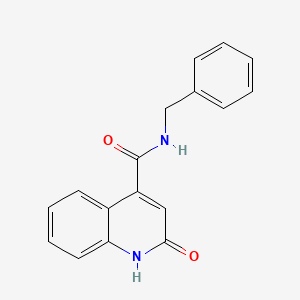 molecular formula C17H14N2O2 B1307558 N-苄基-2-羟基喹啉-4-甲酰胺 CAS No. 528831-13-2