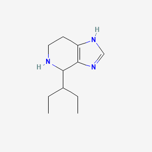 molecular formula C11H19N3 B13075594 4-(Pentan-3-yl)-3H,4H,5H,6H,7H-imidazo[4,5-c]pyridine 