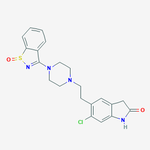 molecular formula C21H21ClN4O2S B130756 Ziprasidone Sulfoxide CAS No. 188797-80-0