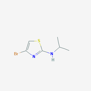 molecular formula C6H9BrN2S B13075629 4-bromo-N-(propan-2-yl)-1,3-thiazol-2-amine 