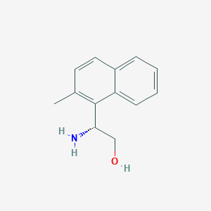 molecular formula C13H15NO B13075636 (R)-2-Amino-2-(2-methylnaphthalen-1-yl)ethanol 