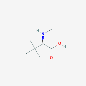 molecular formula C7H15NO2 B13075684 (r)-3,3-Dimethyl-2-(methylamino)butanoic acid 