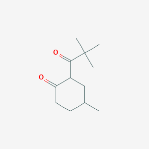 2-(2,2-Dimethylpropanoyl)-4-methylcyclohexan-1-one