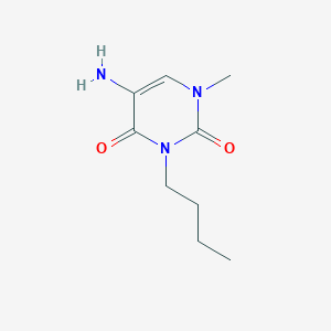 molecular formula C9H15N3O2 B13075704 5-Amino-3-butyl-1-methyl-1,2,3,4-tetrahydropyrimidine-2,4-dione 