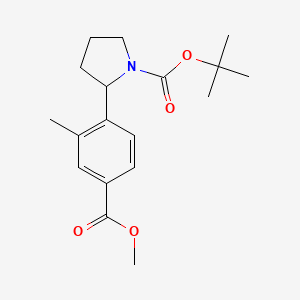 Tert-butyl 2-(4-(methoxycarbonyl)-2-methylphenyl)pyrrolidine-1-carboxylate