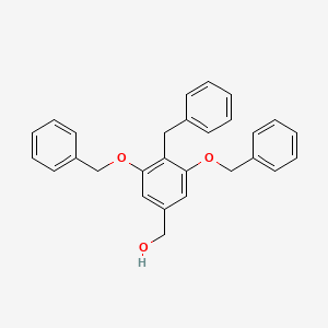 molecular formula C28H26O3 B13075741 (4-Benzyl-3,5-bis(benzyloxy)phenyl)methanol CAS No. 1199274-62-8