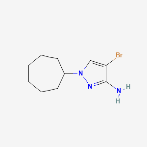 4-bromo-1-cycloheptyl-1H-pyrazol-3-amine