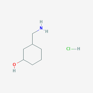 3-(Aminomethyl)cyclohexan-1-ol hydrochloride