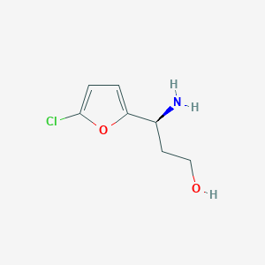 (3S)-3-Amino-3-(5-chloro(2-furyl))propan-1-OL