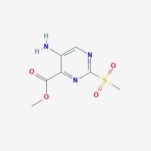 Methyl 5-amino-2-(methylsulfonyl)pyrimidine-4-carboxylate