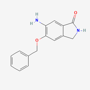 6-Amino-5-(benzyloxy)-2,3-dihydro-1H-isoindol-1-one